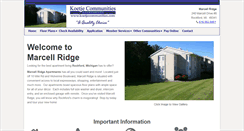 Desktop Screenshot of marcellridgeapartments.com